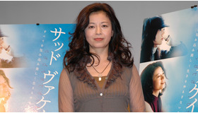 『サッド　ヴァケイション』トークショーに出席した石田えり。本音トークで会場をわかせた。