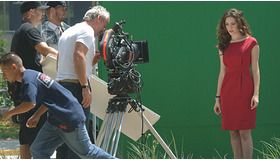 ロサンゼルスでミュージックビデオの撮影をしていたエミー・ロッサム -(C) Splash/AFLO