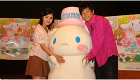 『シナモン the movie』アフレコ現場にて　石原さとみ＆陣内智則