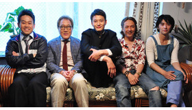 岡田将生＆4人の父たち（佐野史郎＆河原雅彦＆宮川大輔＆村上淳）／『オー！ファーザー』現場取材