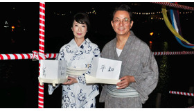 水谷豊＆伊藤蘭／『少年H』 in 第15回旧中川東京大空襲犠牲者慰霊灯籠流し