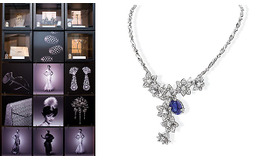 1950年代にファッションとのコラボレーションした貴重なコレクション／ネックレス/K18WG/ブルーサファイヤ 13.14ctダイヤモンド 計8.85ct　5,722万5,000円