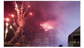 最後に夜空に浮かんだＧマーク。