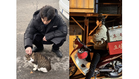 シン・ハギュン×野良猫、“猫×猫の無害な癒やしのツーショット”で心が洗われる【PHOTO】