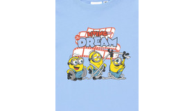 GU「KIDSグラフィックT MINIONS」カラー：62 BLUE部分アップ