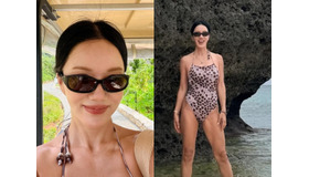 “56歳“のオム・ジョンファが魅せた圧巻の美スタイル！ヒョウ柄を着こなす女王の風格に驚嘆！