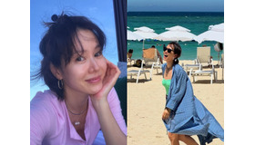 ソン・イェジン、家族での夏休みを満喫中!?夫ヒョンビンと息子の顔は“スタンプ隠し”で公開！【PHOTO】