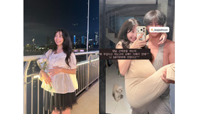 14才年下の日本人女性と結婚した俳優イ・ジフン、臨月の妻・彩音さんを軽々お姫様抱っこ！【写真】