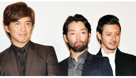 佐藤浩市＆森山未來＆オダギリジョー／『人類資金』初日舞台挨拶