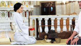 中谷美紀『利休にたずねよ』／茶会 in ノートルダム・ド・ボンスクール教会