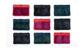 sacai クラッチバッグ　Price: \44,100 Color: Navy, Green, Pink Size: H280 x W390 x D30 mm