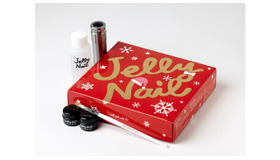 ■JellyNail LED ジェルネイルキット クリスマス限定パッケージ※クリスタルカラージェル2 個搭載（カラーの選択可能）・価格9,980円 (税込み)