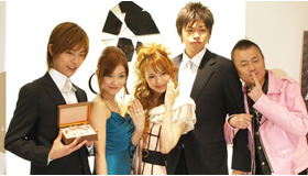 ドラマ「うさぎたちのもちつき」製作発表会　（左から）杉浦太陽、大谷允保、上原さくら、高田宏太郎、春一番