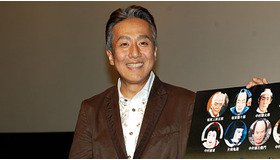 『野田版　研辰の討たれ』の舞台挨拶に登壇した中村勘三郎