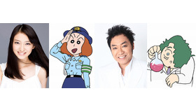 武井咲（段々原照代役）＆コロッケ（頑馬博士役）／『映画クレヨンしんちゃん　ガチンコ！逆襲のロボとーちゃん』-(C) 臼井儀人／双葉社・シンエイ・テレビ朝日・ADK 2014