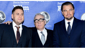 ジョナ・ヒル＆マーティン・スコセッシ＆レオナルド・ディカプリオ(C) Getty Images