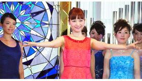 神田沙也加＆美女音楽グループ「DualisMusic」メンバー／『アナと雪の女王』主題歌お披露目イベント