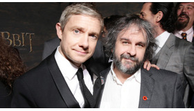 マーティン・フリーマン（ビルボ役）＆ピーター・ジャクソン（監督）／『ホビット 竜に奪われた王国』