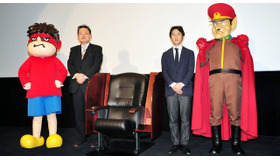 瀬田一彦取締役社長＆「秘密結社鷹の爪」メンバー／シネマコンプレックス「TOHOシネマズ 日本橋」記者会見