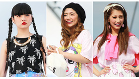 秋元梢＆今井華＆ダレノガレ明美／「ちゅらイイ GIRLS UP！ ステージ」in 第6回沖縄国際映画祭-(C) 2014 沖縄国際映画祭／よしもとラフ＆ピース