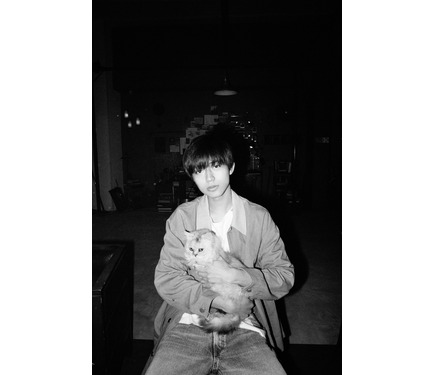 永瀬廉、猫を抱く2ショットがパンフ表紙に『真夜中乙女戦争』フィルム