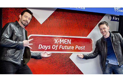 ヒュー・ジャックマン、若かりし日を思い出し感無量？“X-MENトレイン”お披露目 画像