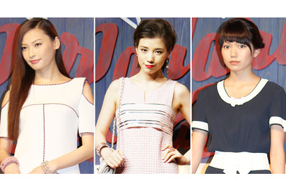 仲里依紗＆二階堂ふみ＆大政絢ら、虎ノ門ヒルズに「シャネル」春夏コレクションで登場 画像