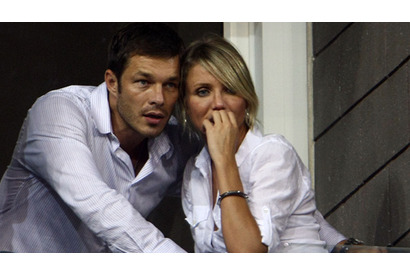 キャメロン・ディアス、うわさの彼とN.Y.でテニス観戦デート 画像