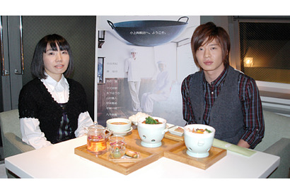 “しあわせのかおりメニュー”に満面の笑み！　シネマカフェ読者が田中圭に直撃 画像