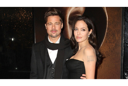 アンジェリーナ・ジョリーが主演作プレミアに出席、出産後久々に公の場に登場 画像