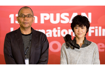 【釜山レポート03】猫を乗せて登場の上野樹里、大人気！　日韓合作映画の可能性も？ 画像