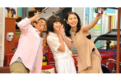 長澤まさみ＆広瀬すず、さんまから厳しいギャグ指導!?「さんまのまんま」ゲスト出演 画像