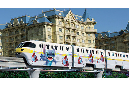 【ディズニー】スティッチの日にラッピングモノレール運行開始！ 画像
