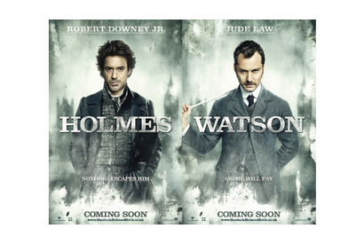 R・ダウニーJr.とジュード・ロウの『シャーロック・ホームズ』ポスター画像解禁！ 画像