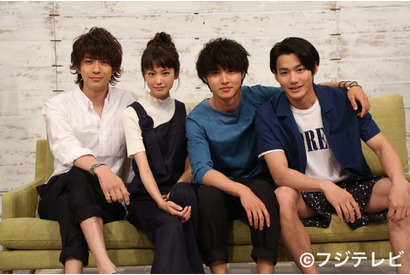 山崎賢人＆三浦翔平＆野村周平と桐谷美玲が四角関係に…新月9「好きな人がいること」 画像