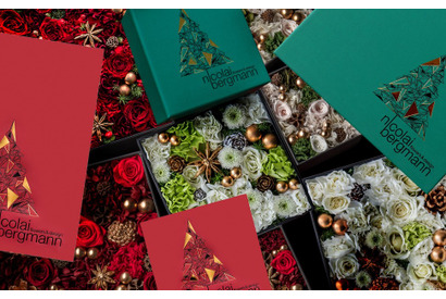 ニコライ バーグマンが贈る、2016年クリスマス限定フラワーボックスアレンジメント 画像