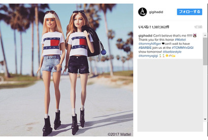 ジジ・ハディッドがバービー人形に 画像