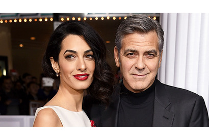 ジョージ＆アマル・クルーニー夫妻、双子の男の子はジョージそっくり？ 画像