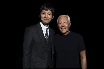 西島秀俊、「アルマーニ」ファッションショーに来場！アルマーニ氏は「生ける伝説」 画像