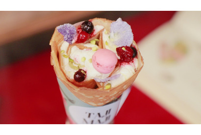 インスタ女子大興奮！ 500いいね間違いなしの“お花クレープ”って？ 画像