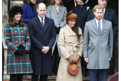 ヘンリー王子＆メーガン・マークル、兄夫妻とクリスマス礼拝へ 画像