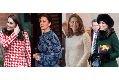 ロイヤルツアー中のキャサリン妃、華やかなファッションが注目の的 画像