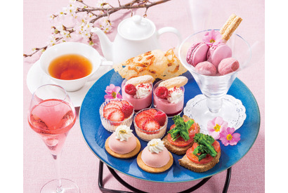 桜や苺を使った、ピンクづくしの春限定ティーセット「ヨックモック」 画像