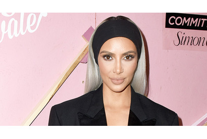 キム・カーダシアン、髪をピンクに染めて来日 画像