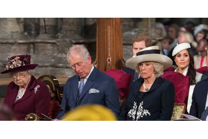 メーガン・マークル、結婚前初めてのエリザベス女王との行事に出席 画像