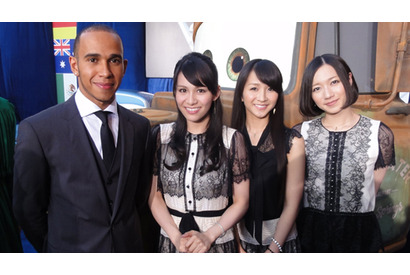 Perfumeが『カーズ2』L.A.プレミア出席！　ハミルトンとの対面に感激 画像