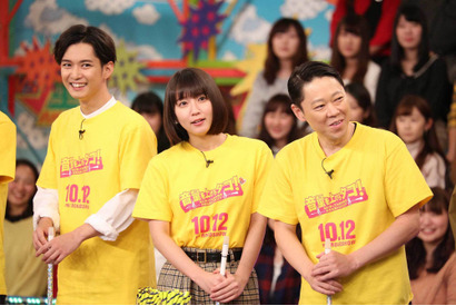 阿部サダヲ＆吉岡里帆＆千葉雄大、くっきーの“松潤”メイクに爆笑!?…「VS嵐」 画像
