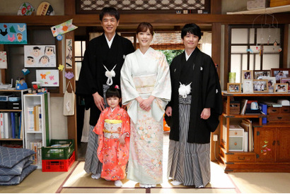上野樹里＆時任三郎＆風間俊介ら晴れ着で笑顔「監察医 朝顔」新撮で新春SP放送 画像