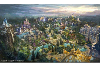 【ディズニー】TDS新テーマポート「ファンタジースプリングス」、ドローンで撮影した建設過程の映像を初公開！ 画像
