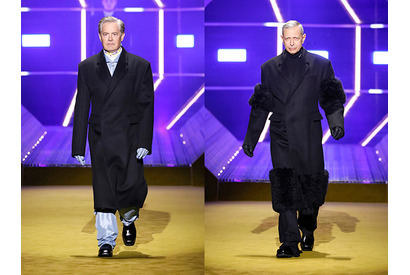 カイル・マクラクラン＆ジェフ・ゴールドブラムがプラダのショーに登場！ランウェイを歩く 画像